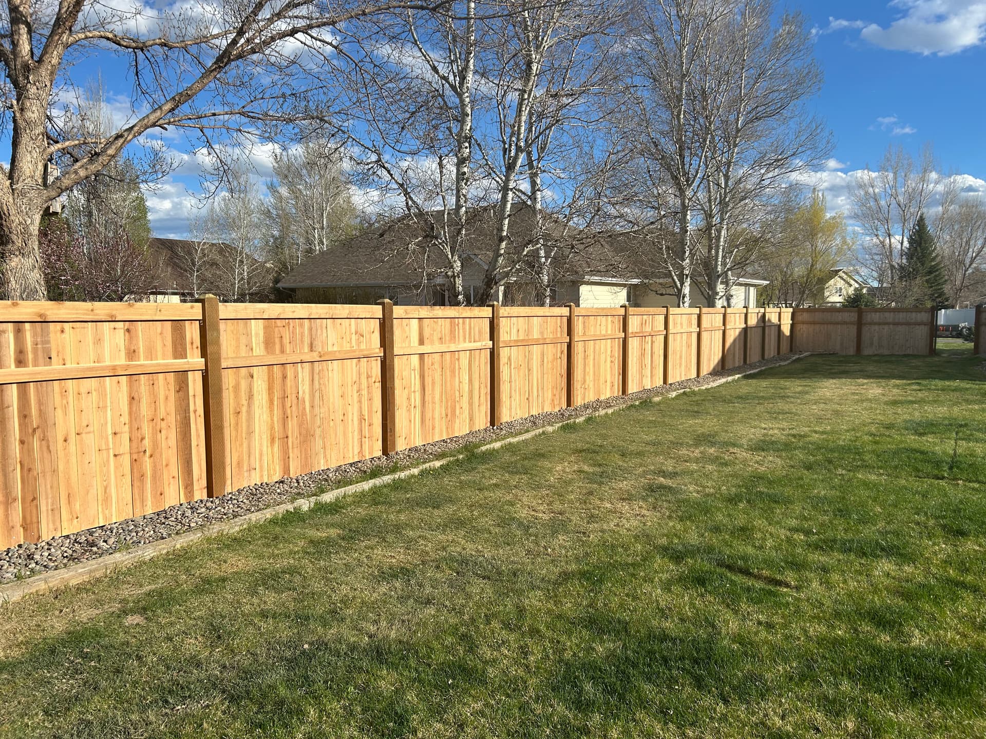 Gallery photos for Custom Wood Privacy Fence Built for a Billings Backyard: Image #1
