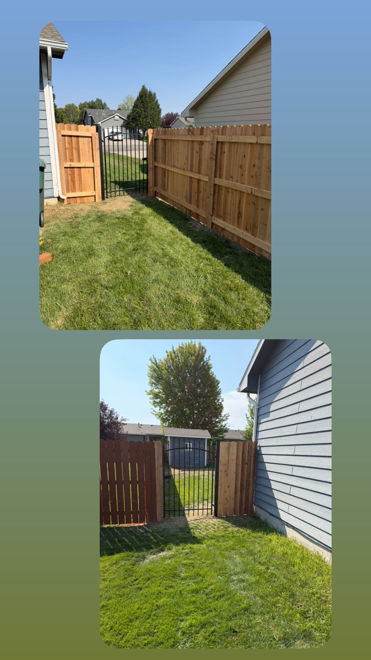 Gallery photos for Cedar Privacy Fence and Ornamental Gate Install in Billings: Image #2