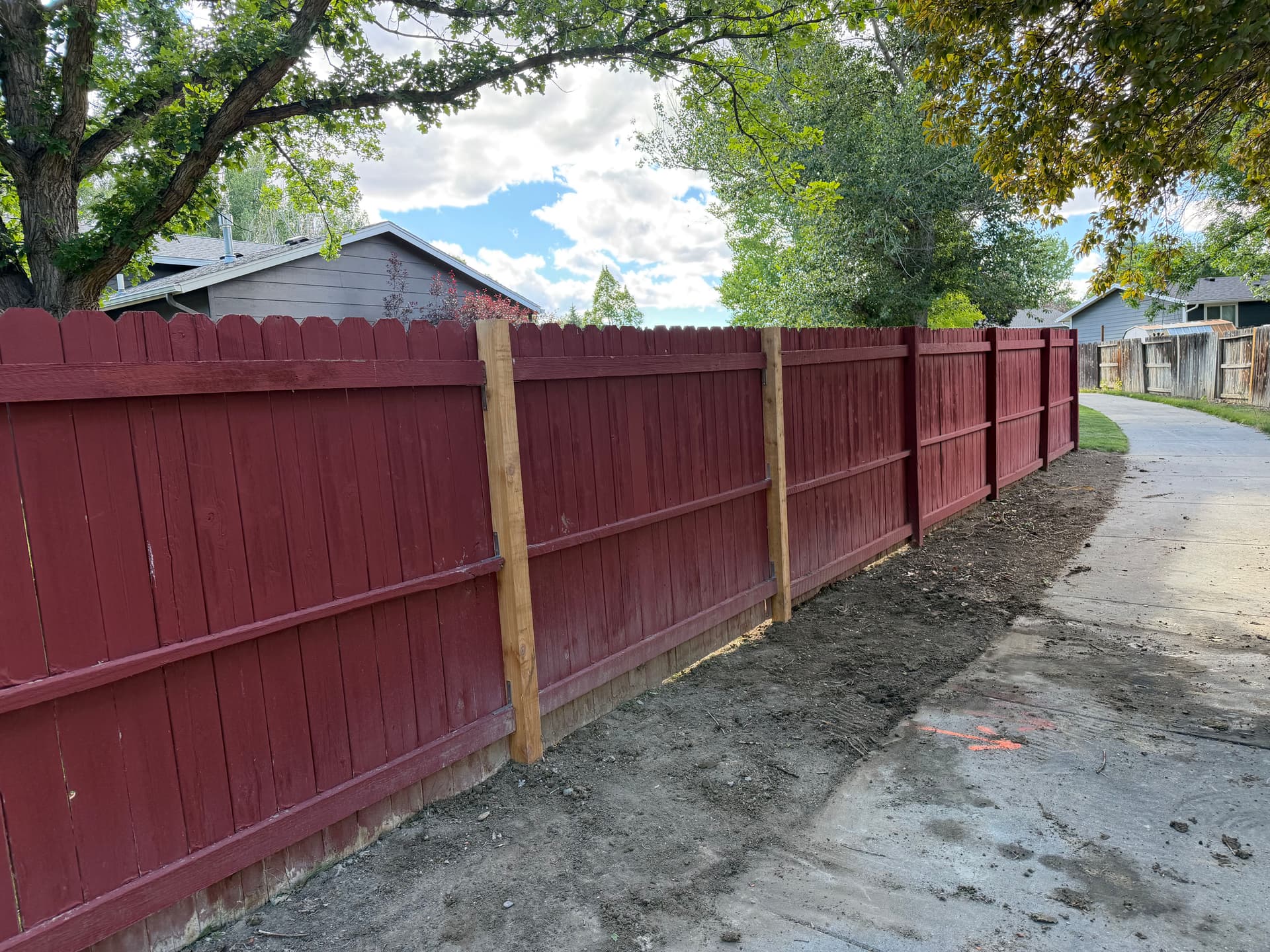 Gallery photos for Rotted Wood Fence Posts Replaced and Standing Strong Again: Image #1