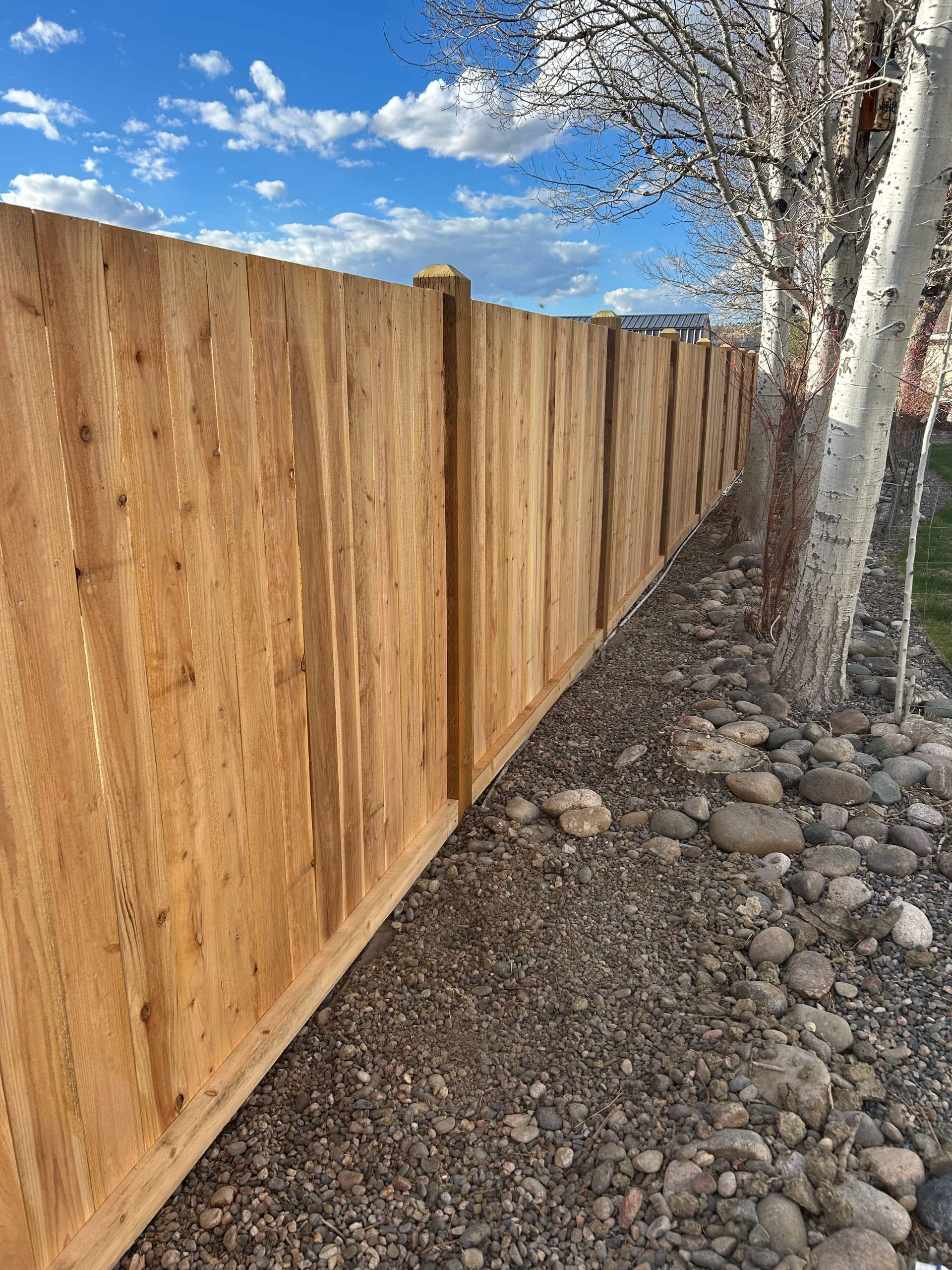 Gallery photos for Custom Wood Privacy Fence Built for a Billings Backyard: Image #2