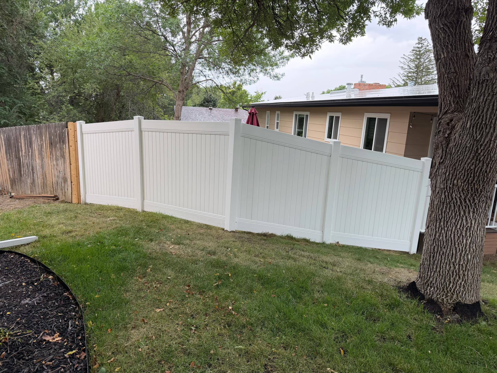 Vinyl Privacy Fence Closes an Open Corner for Good image