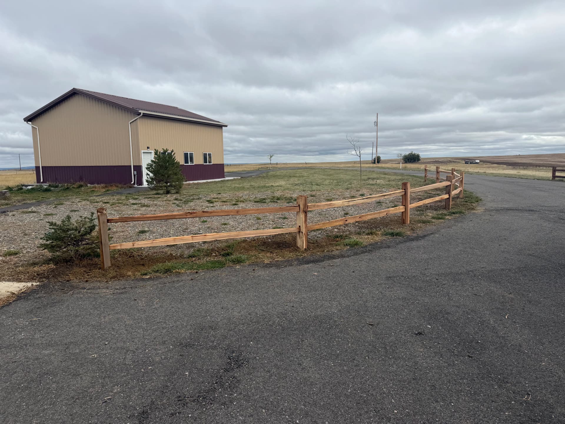 2-Rail Split Cedar Fence Install in Laurel, MT image