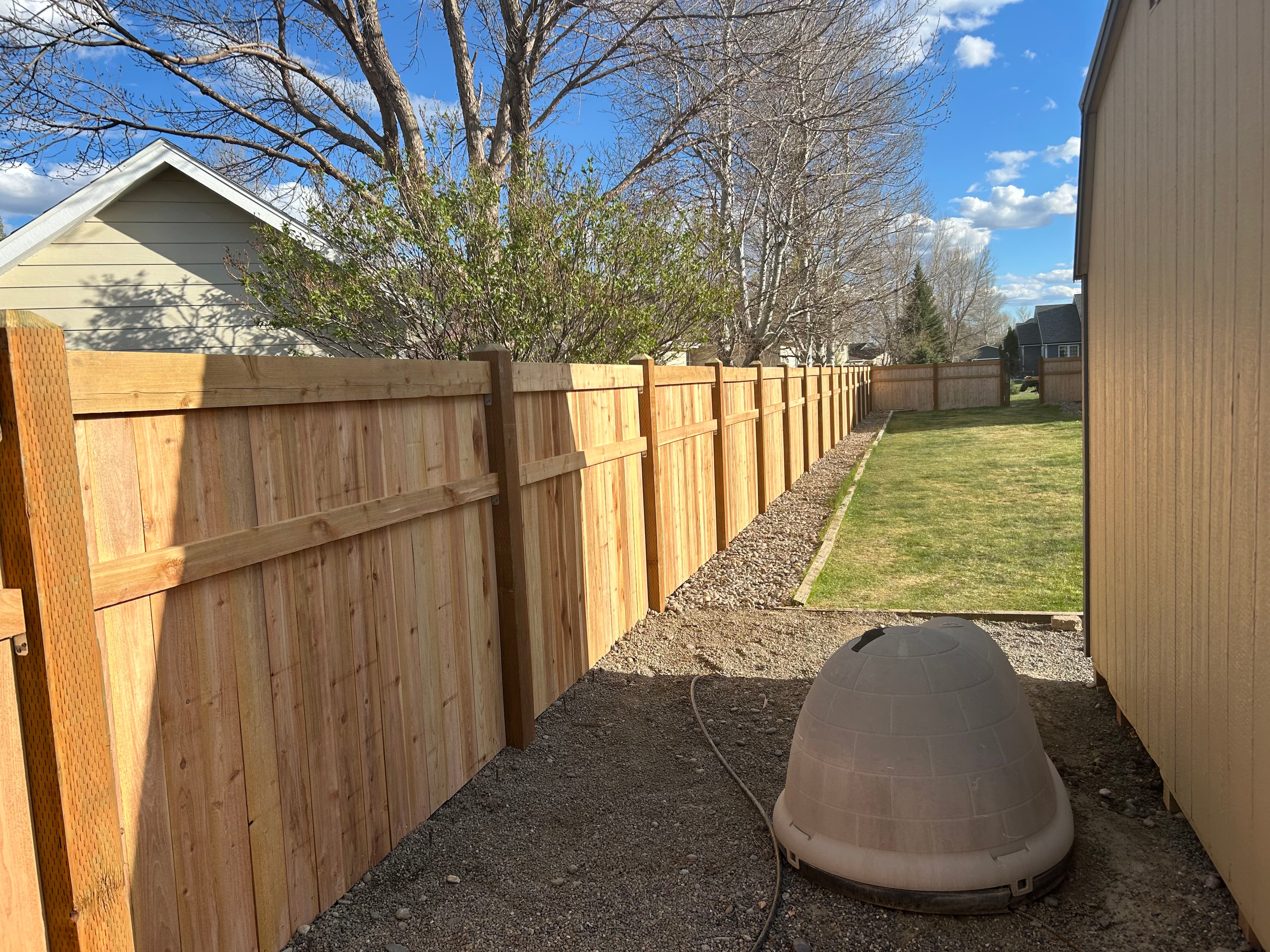 Project Custom Wood Privacy Fence Built for a Billings Backyard image