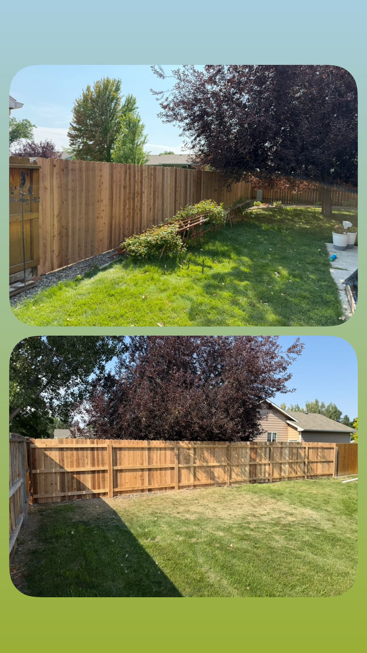 Gallery photos for Cedar Privacy Fence and Ornamental Gate Install in Billings: Image #1