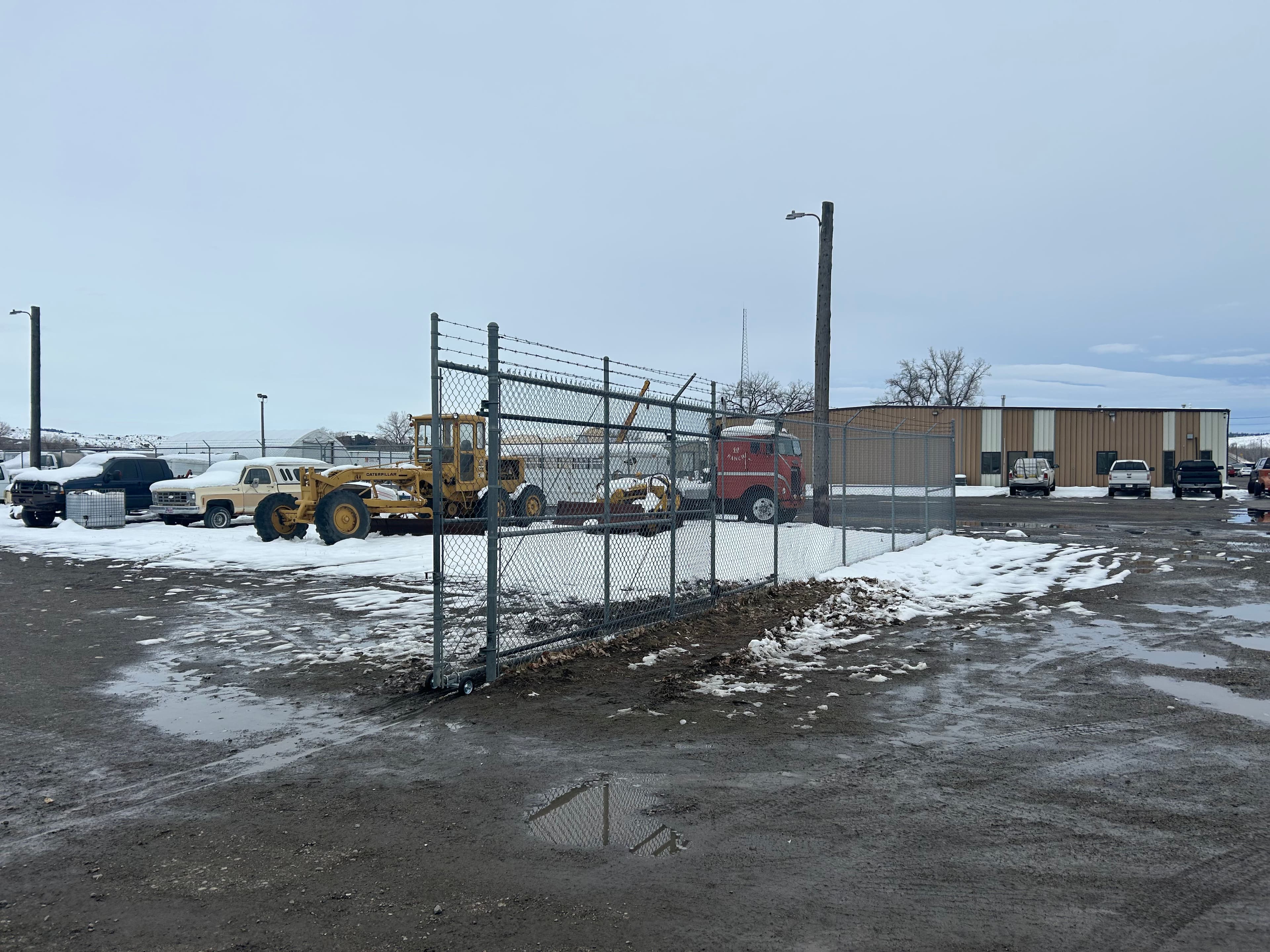 Project Commercial Chain Link Fence Repair After Semi Truck Damage in Billings image