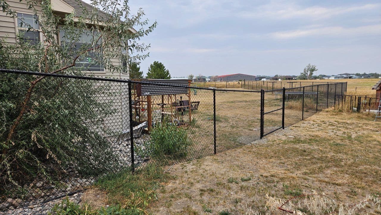 Project Black Chain Link Fence Installation in Billings MT image
