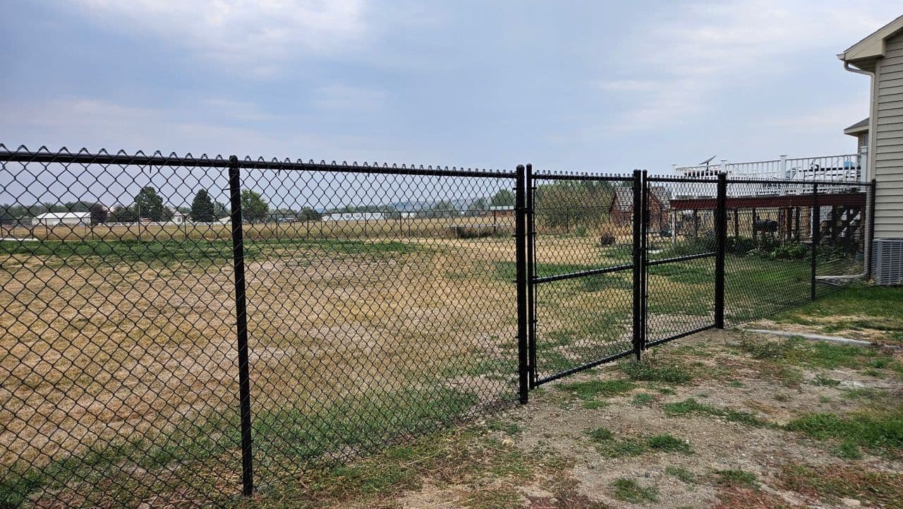 Gallery photos for Black Chain Link Fence Installation in Billings MT: Image #1