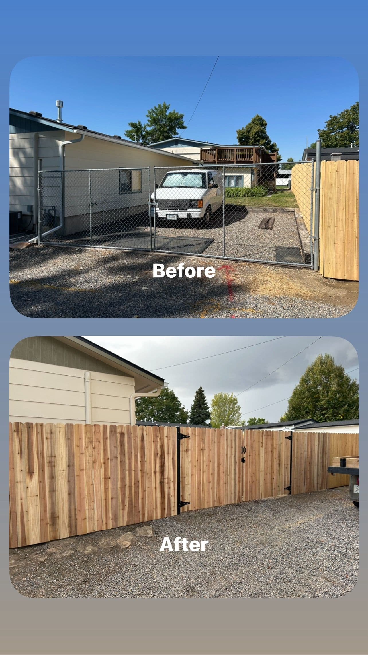 Project Cedar Fence Privacy Makeover Transforms Yard image
