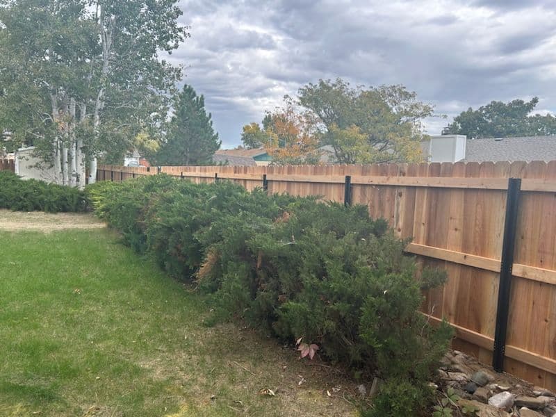 Project Beautiful Wooden Shadowbox Fence Installation image