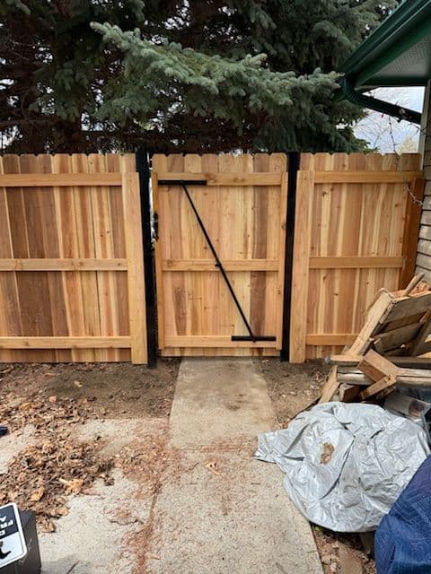 Gallery photos for Cedar Fence Installation Transforms Billings Property: Image #1
