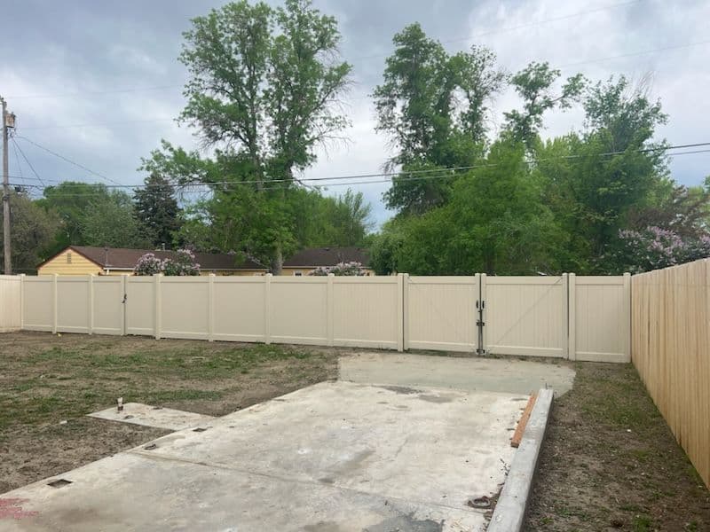 Project Durable Vinyl Privacy Fence Installed in Billings image