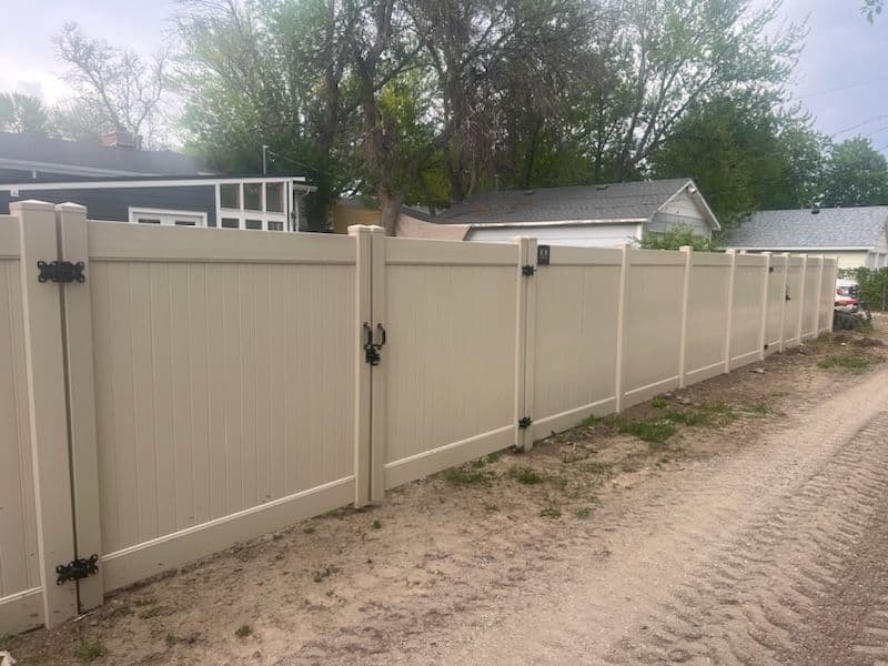 Durable Vinyl Privacy Fence Installed in Billings