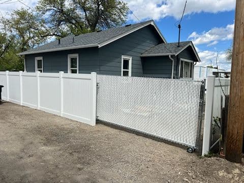Gallery photos for Stylish White Vinyl Fence Installation in [Location]: Image #3