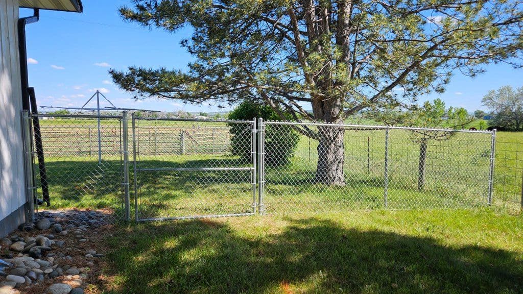 Secure Galvanized Fence Installed in Billings MT image