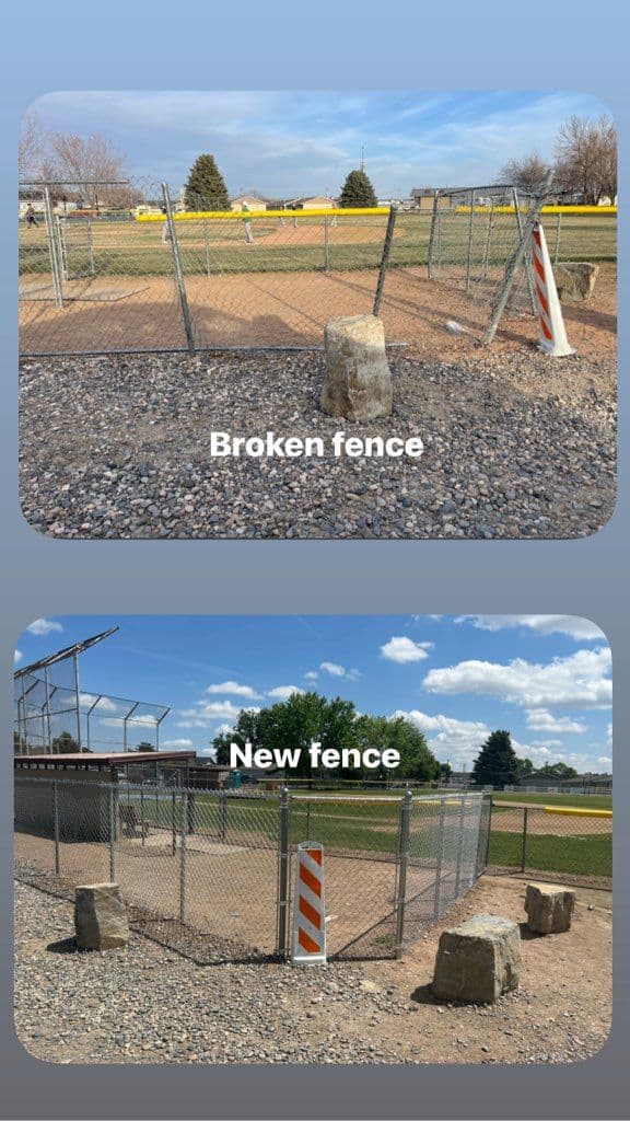 Baseball Field Chain Link Fence Restoration image