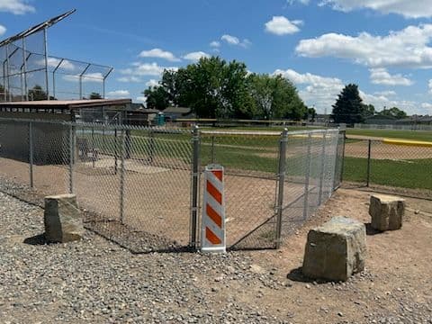 Gallery photos for Baseball Field Chain Link Fence Restoration: Image #1