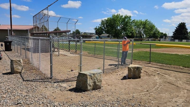 Gallery photos for Baseball Field Chain Link Fence Restoration: Image #3