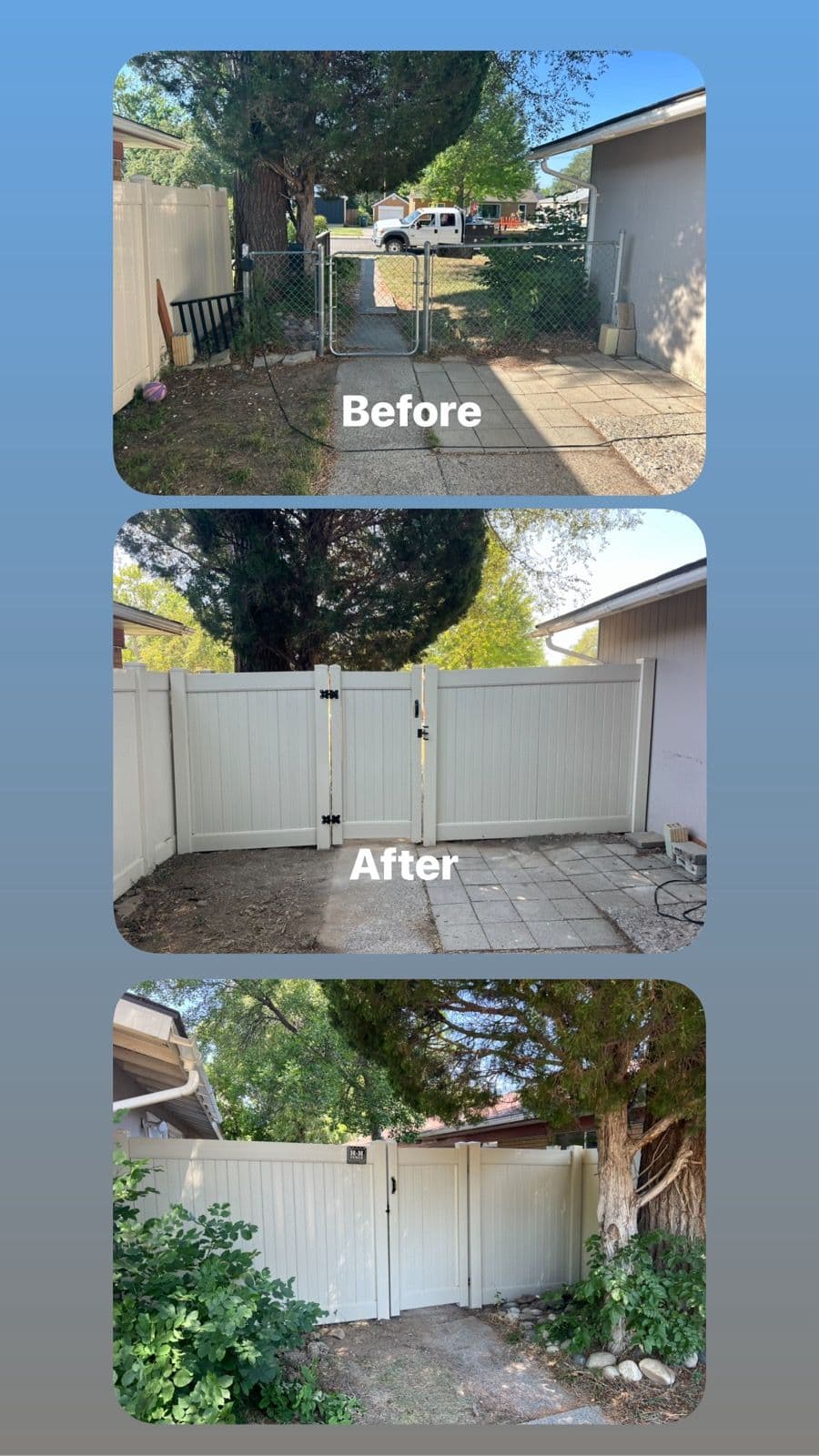 Stunning Vinyl Fence Transformation image