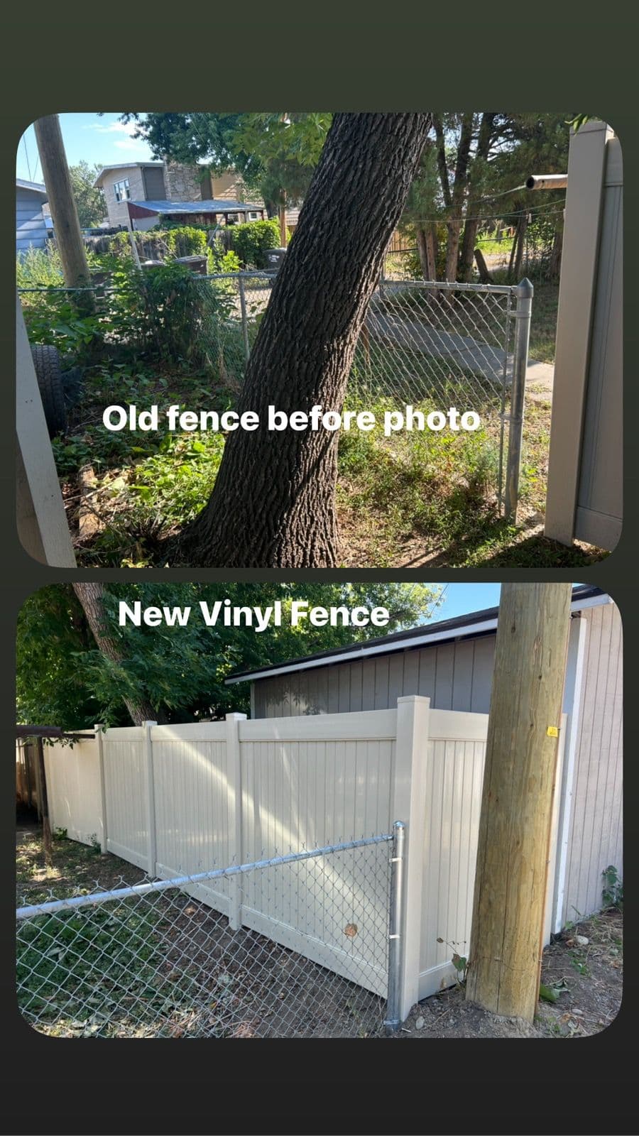 Gallery photos for Stunning Vinyl Fence Transformation: Image #1