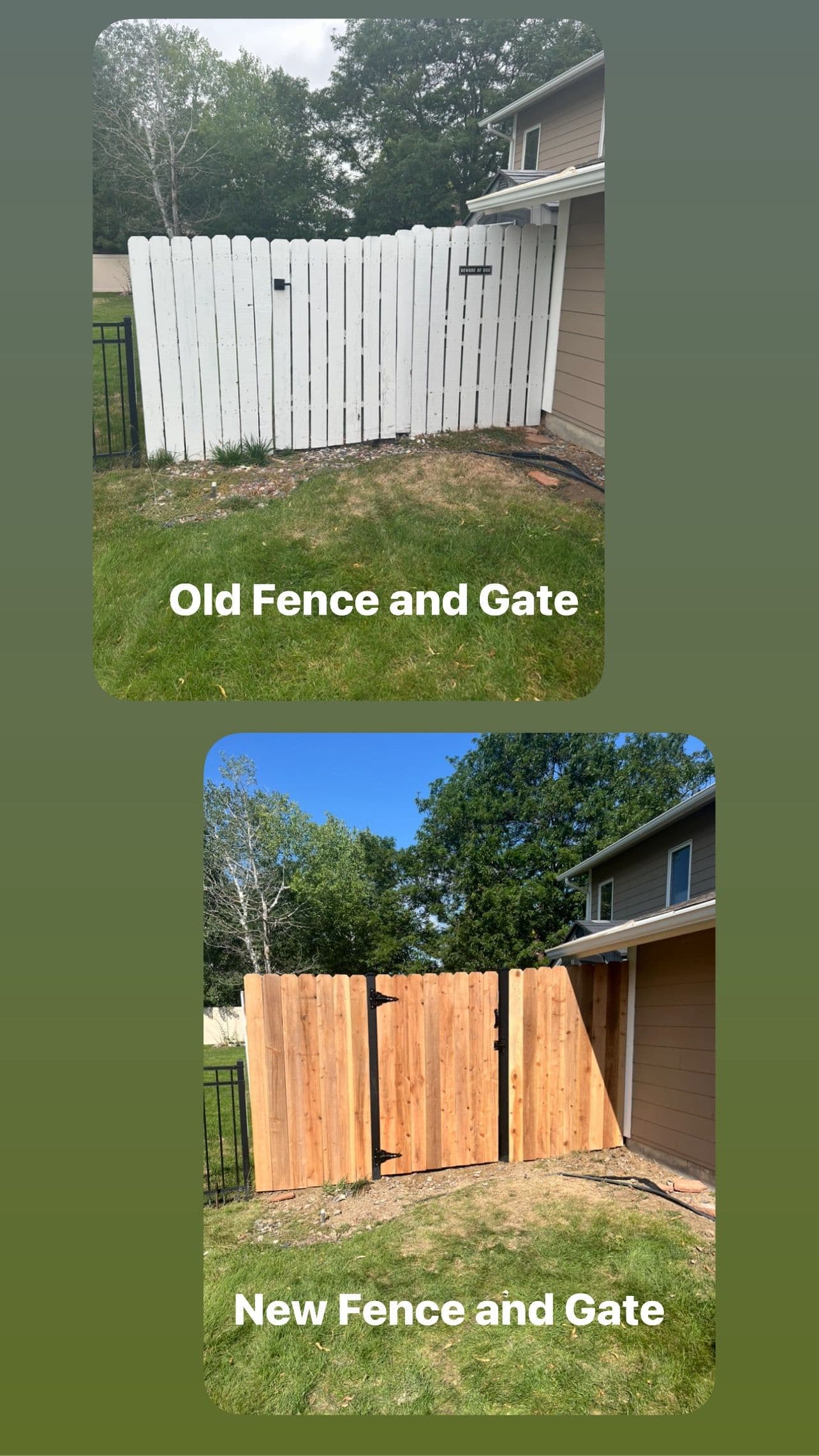 Stunning Cedar Fence and Gate Transformation image