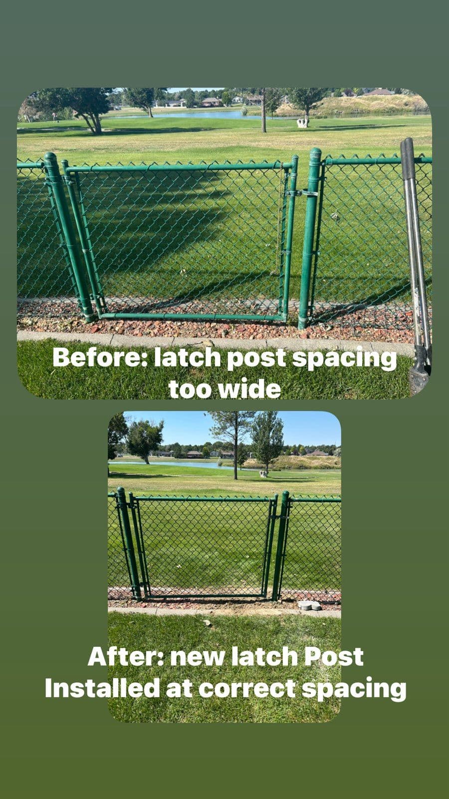 Billings MT Chain Link Gate Repair Success image