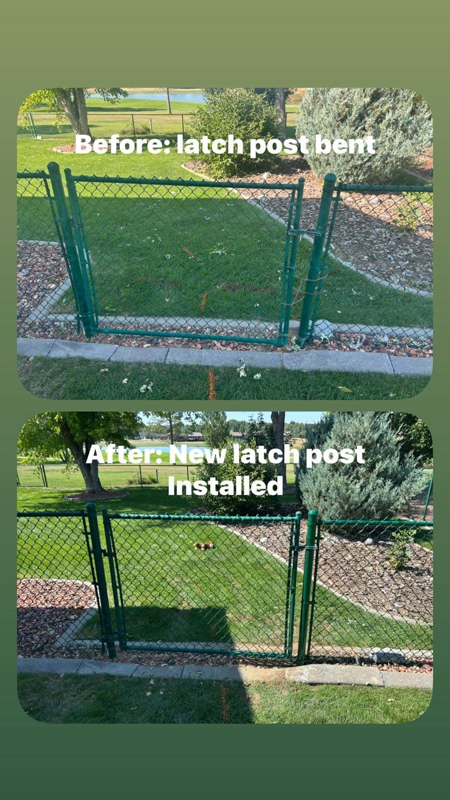 Gallery photos for Billings MT Chain Link Gate Repair Success: Image #1