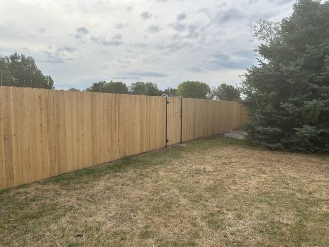 Gallery photos for Cedar Privacy Fence Installation Success Story: Image #1