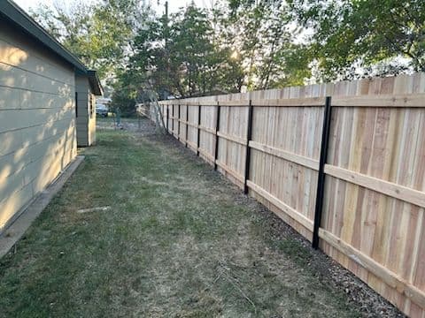 Gallery photos for Cedar Privacy Fence Installation Success Story: Image #3