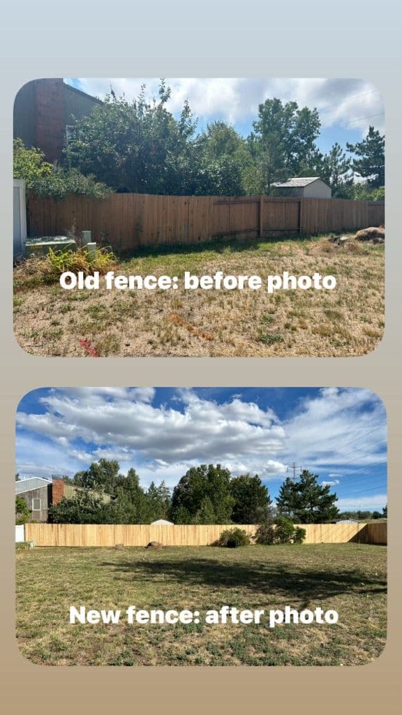 Gallery photos for Beautiful Cedar Privacy Fence Transformation: Image #1