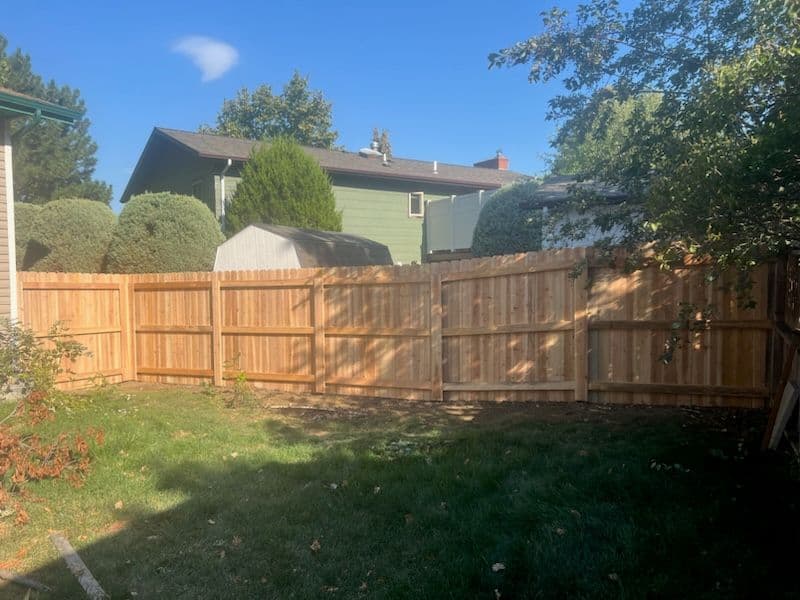 Stylish Cedar Wood Fencing for Backyard Privacy image
