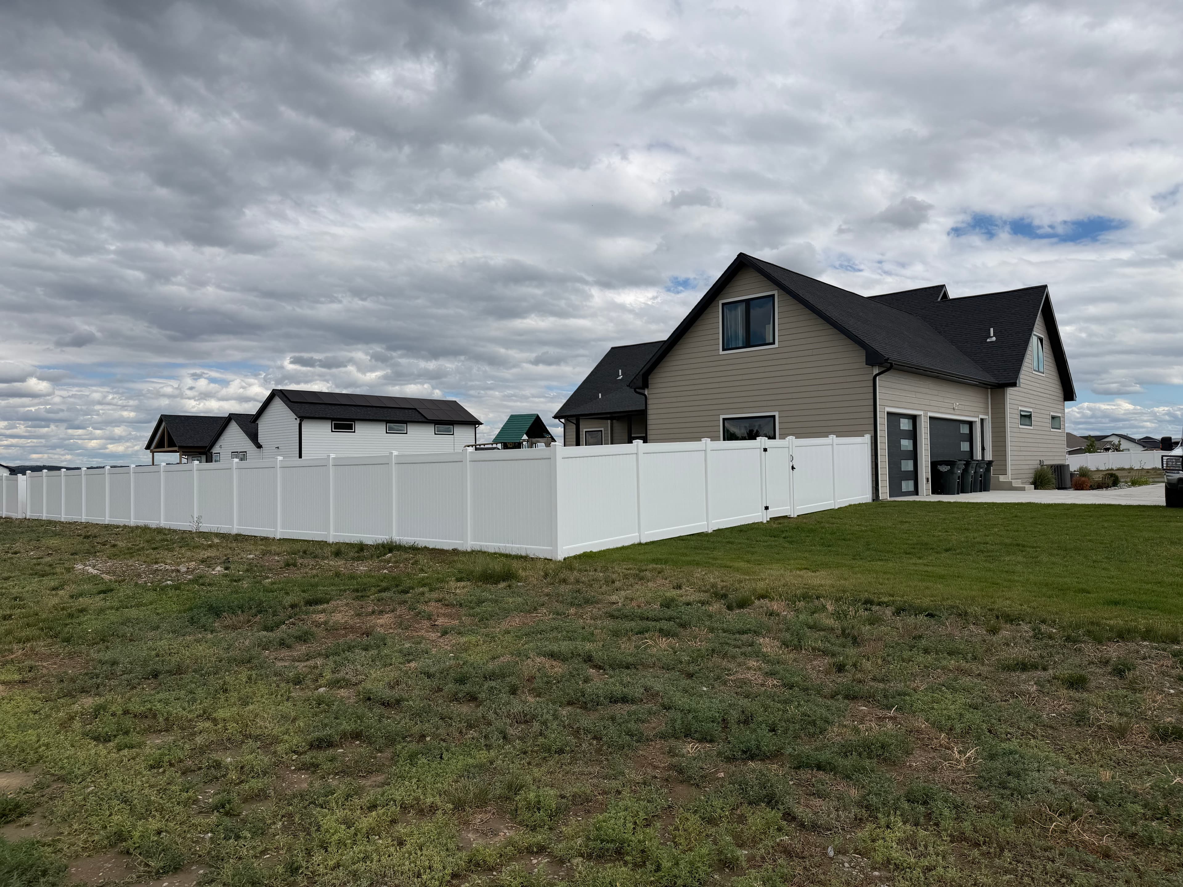 Project Full Backyard Vinyl Privacy Fence Installed for a Family of 8 image