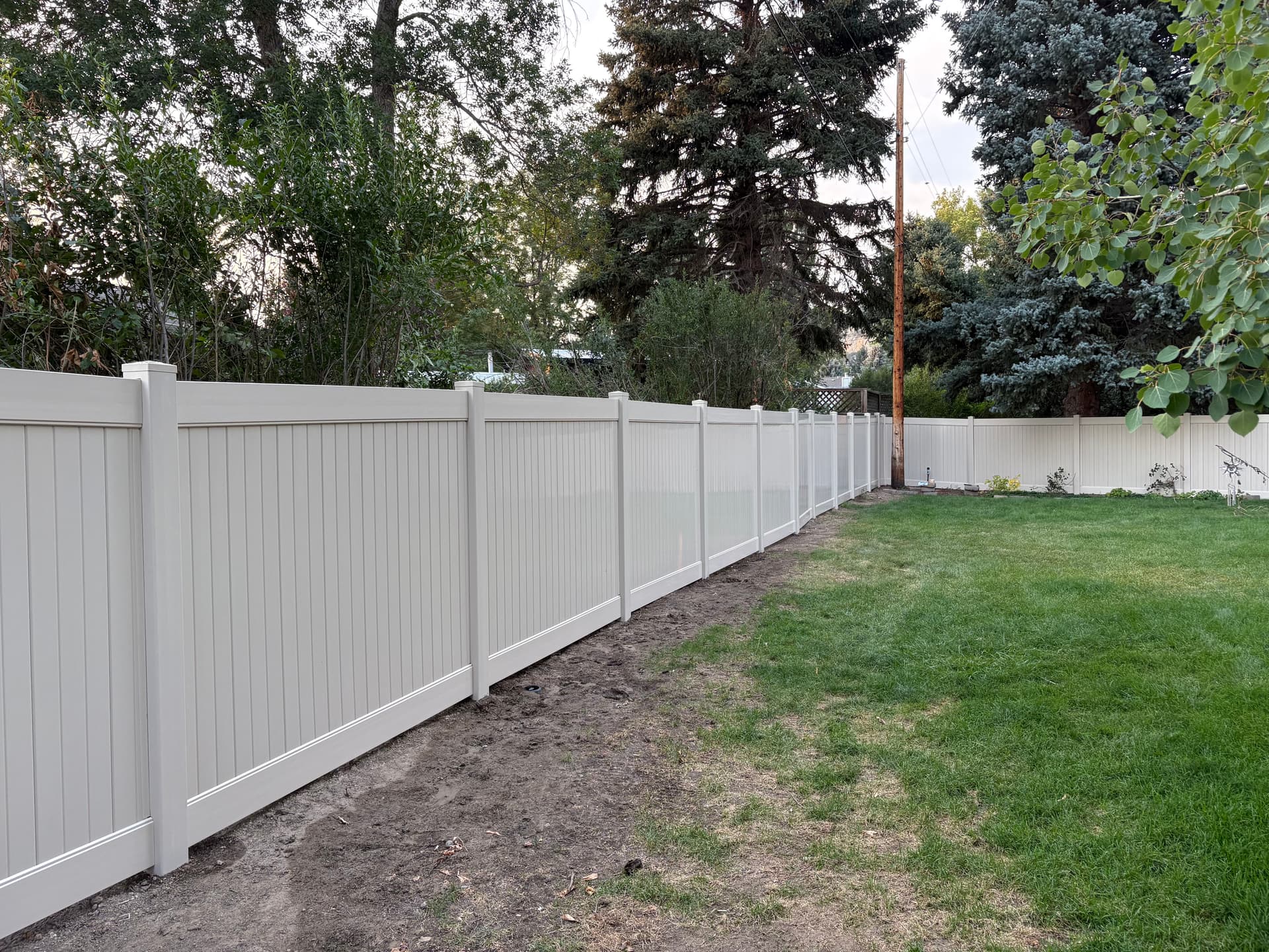 Gallery photos for Vinyl Privacy Fence Installation in Billings MT: Image #1