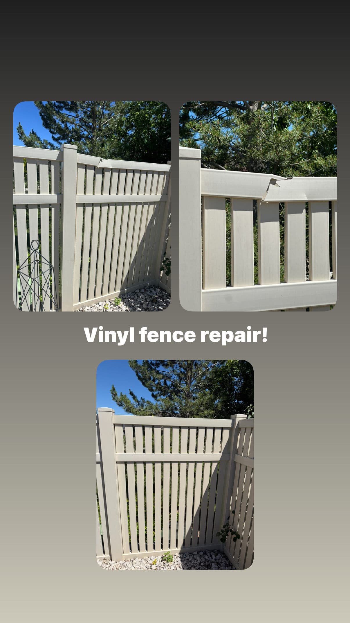 Project Vinyl Fence Storm Damage Repair in Billings image