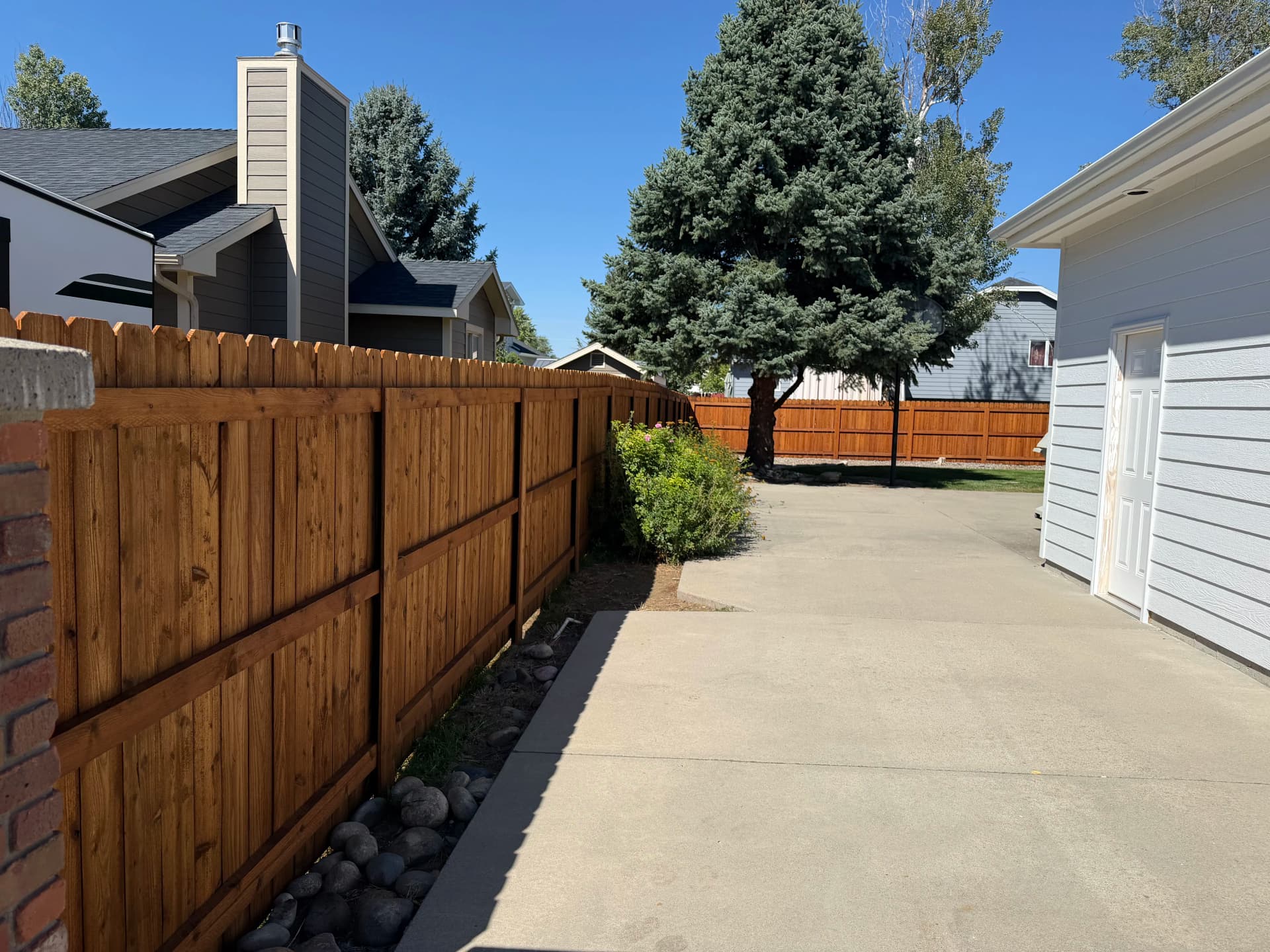 Wood Fence Staining Done Right in Billings image